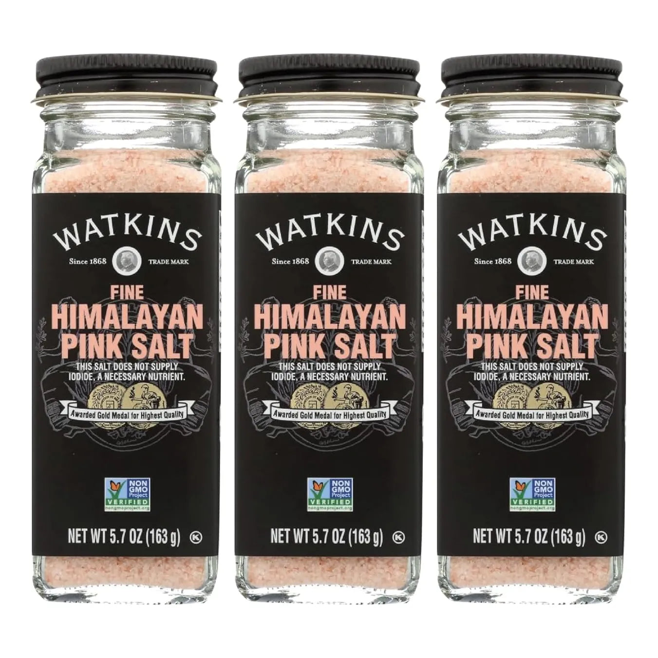 Sal Rosa Del Himalaya Fina Watkins Paquete De Tres Especias Gourmet