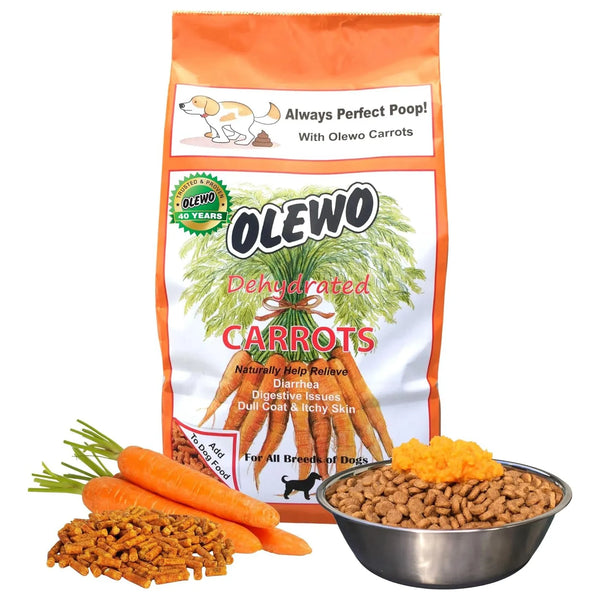 Olewo Zanahorias Deshidratadas 1 Kg Suplemento Digestivo Para Perros