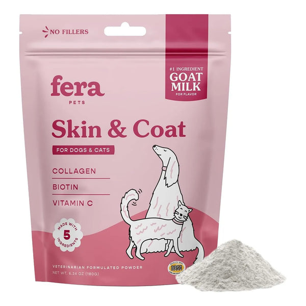 Leche De Cabra Para Gatos Y Perros Hidratante Con Colágeno Fera Pet Organics