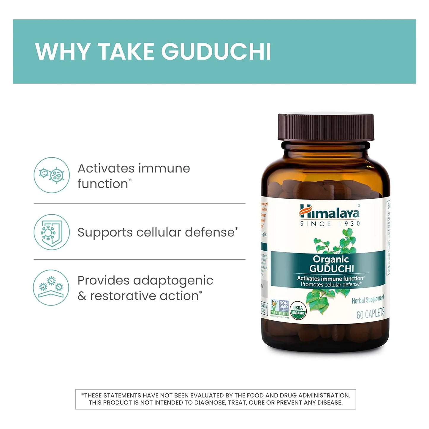 Himalaya Guduchi Organico 700 Mg 60 Comprimidos Refuerzo Inmunologico Natural