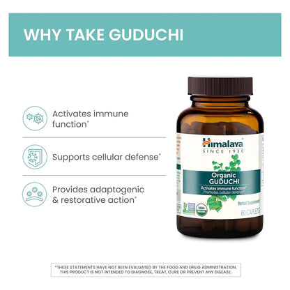Himalaya Guduchi Organico 700 Mg 60 Comprimidos Refuerzo Inmunologico Natural