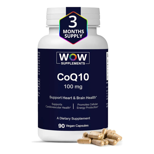 Coenzima Q10 100mg Con Baya De Espino Energía Y Salud Cardíaca 90 Cápsulas