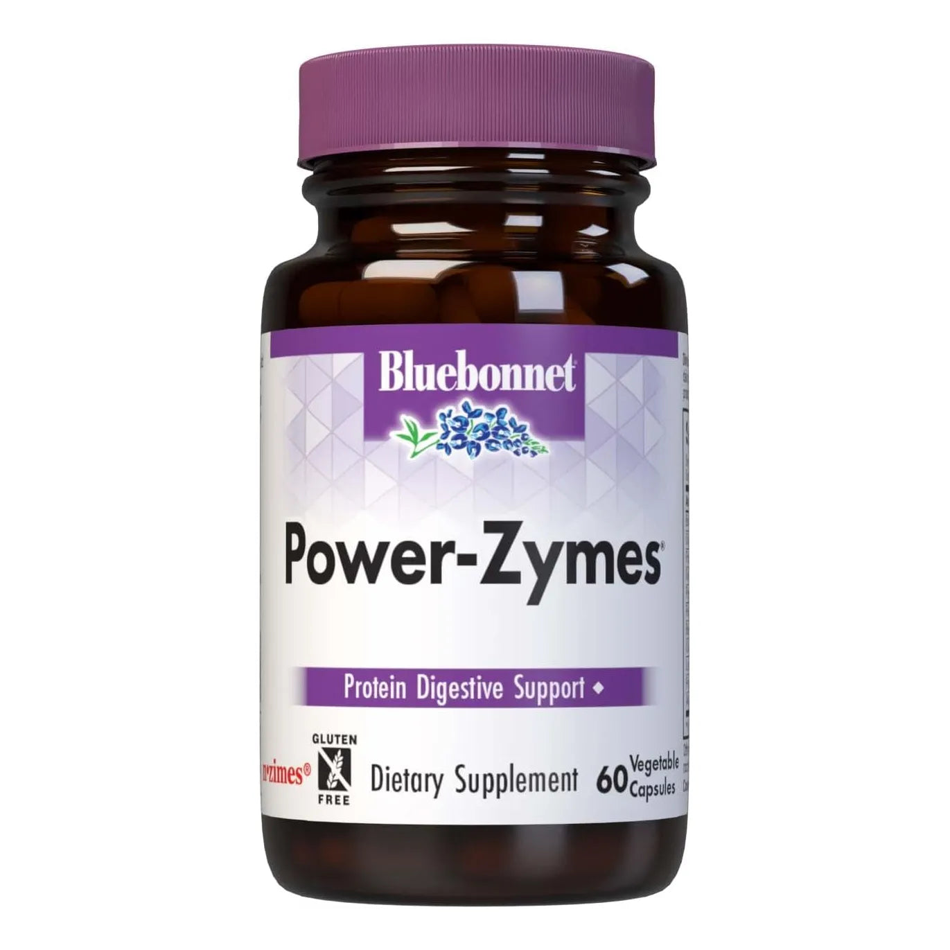 Suporte Digestivo De Proteínas 60 Cápsulas Vegetales Sin Soja Bluebonnet Nutrition