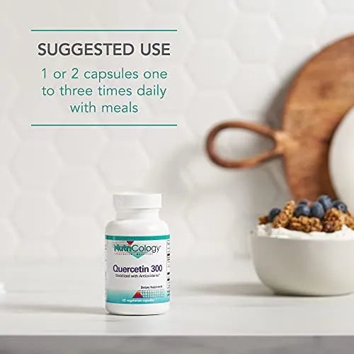 Quercetina 300 Mg Suplemento Antioxidante Soporte Inmunologico Capsulas Vegetarianas
