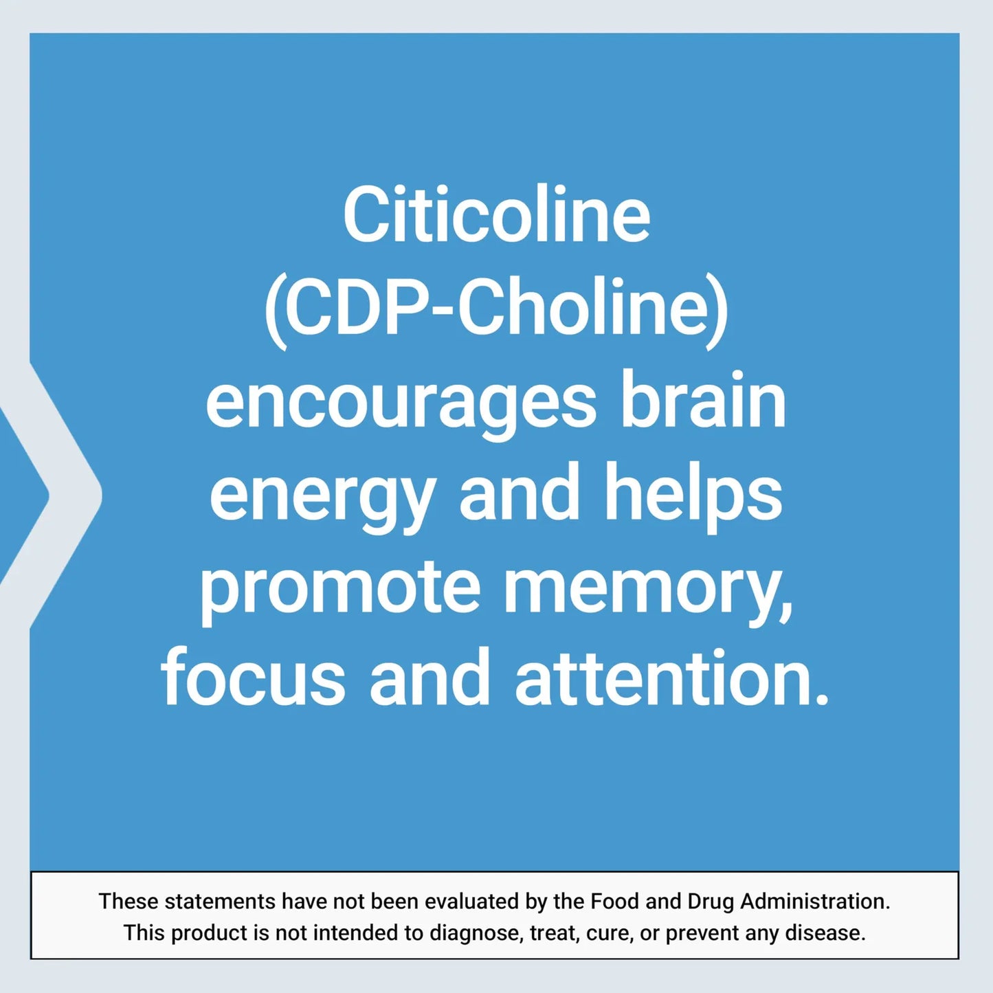 Citicolina CDP Colina Suplemento Para Memoria Enfoque Y Salud Cerebral 60 Cápsulas