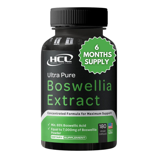 Boswellia Serrata Cápsulas Extracto 65 Ácido Boswélico 700 Mg Equivalente 7000 Mg Resina Suministro 6 Meses