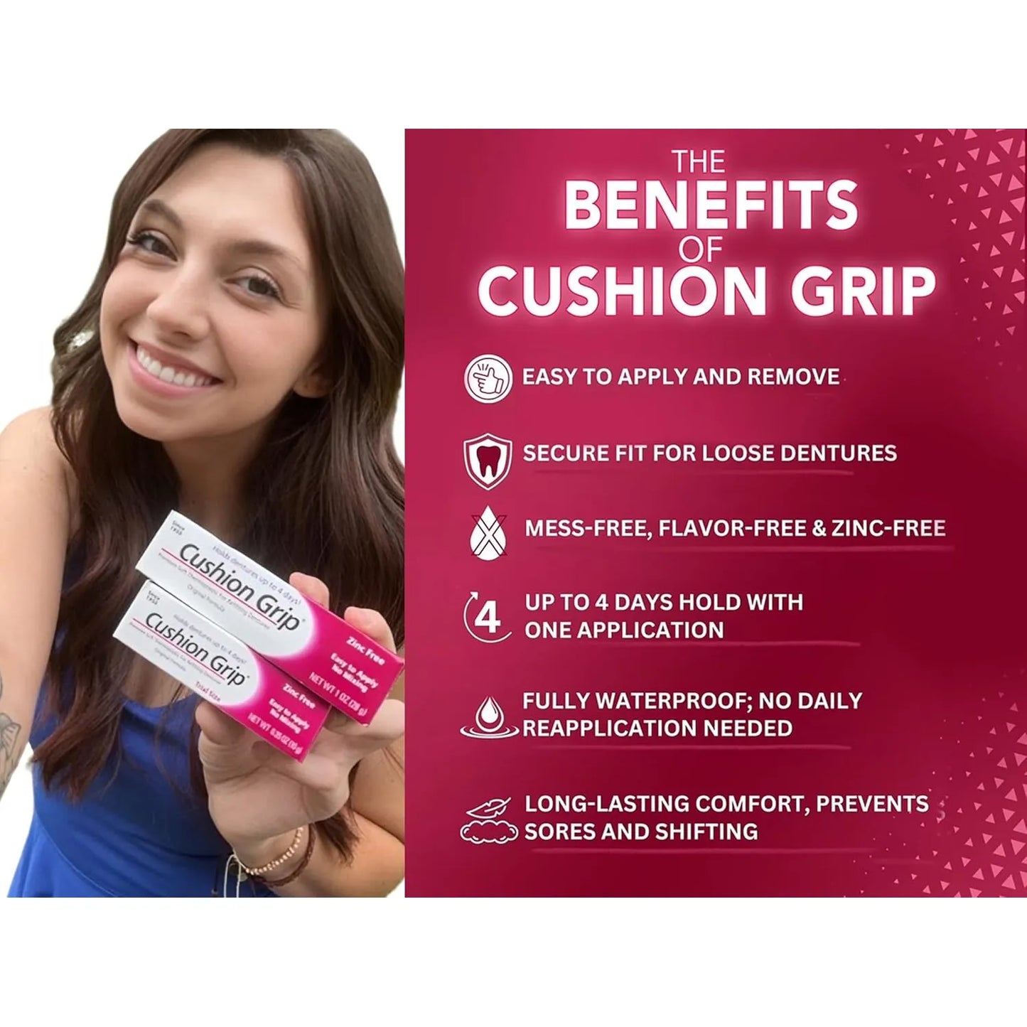 Cushion Grip Adhesivo 1 Onza Paquete De 3 Sujecion Profesional Y Duradera