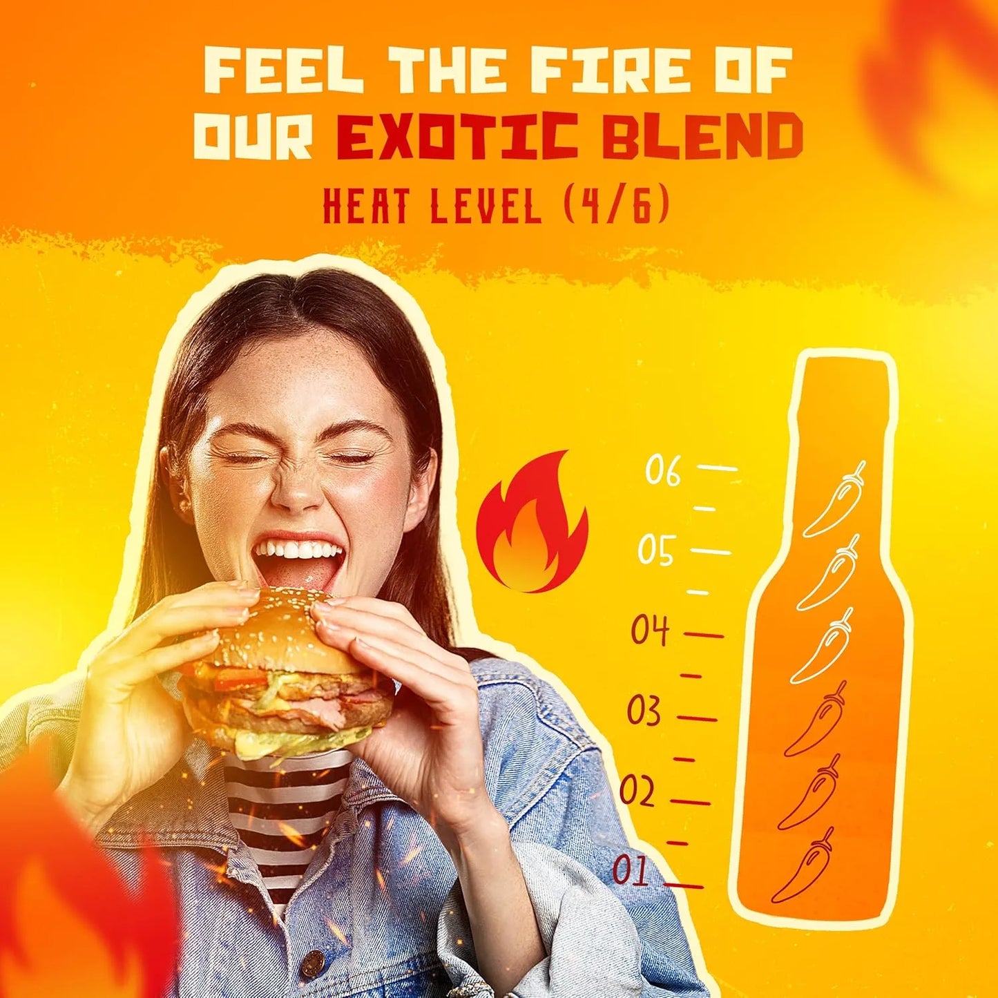 Salsa Picante Chile Lengua De Fuego Mezcla Pimiento Fantasma Importado Estados Unidos