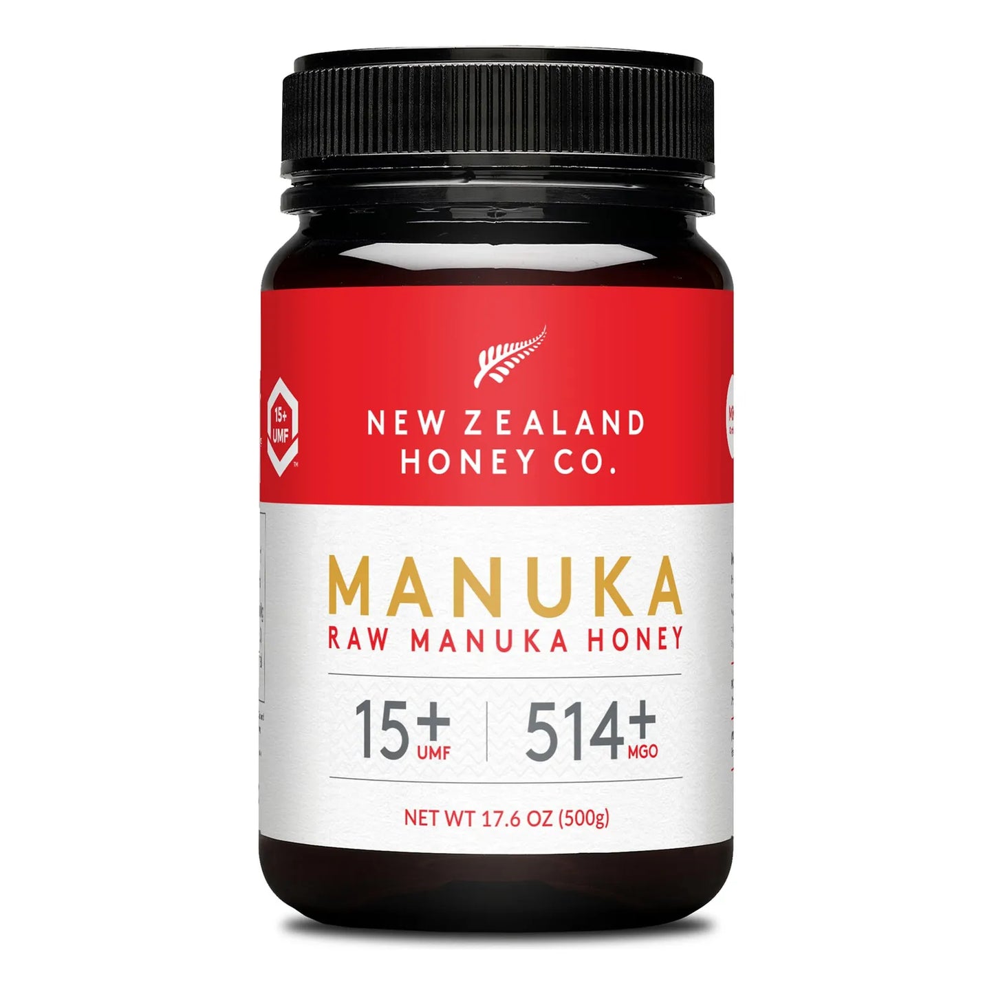 Miel De Manuka Cruda UMF 15 MGO 514 Natural 500g Importada De Nueva Zelanda