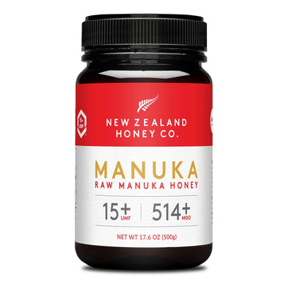 Miel De Manuka Cruda UMF 15 MGO 514 Natural 500g Importada De Nueva Zelanda