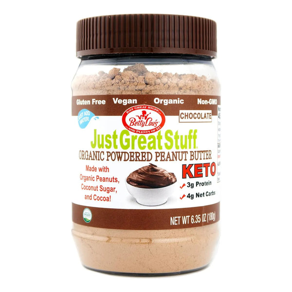 Betty Lous Mantequilla De Maní De Chocolate 100 Orgánico En Polvo Sin Gluten Vegana