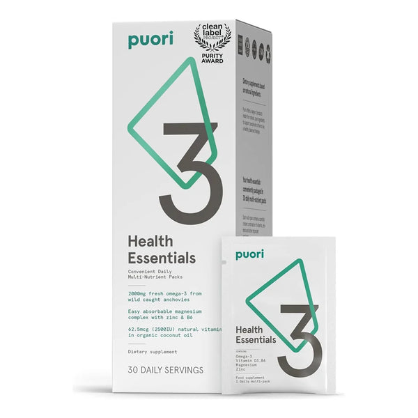 Multivitaminas Esenciales Con Omega 3 Para Hombres Y Mujeres Puori P3 Health Essentials 30 Porciones
