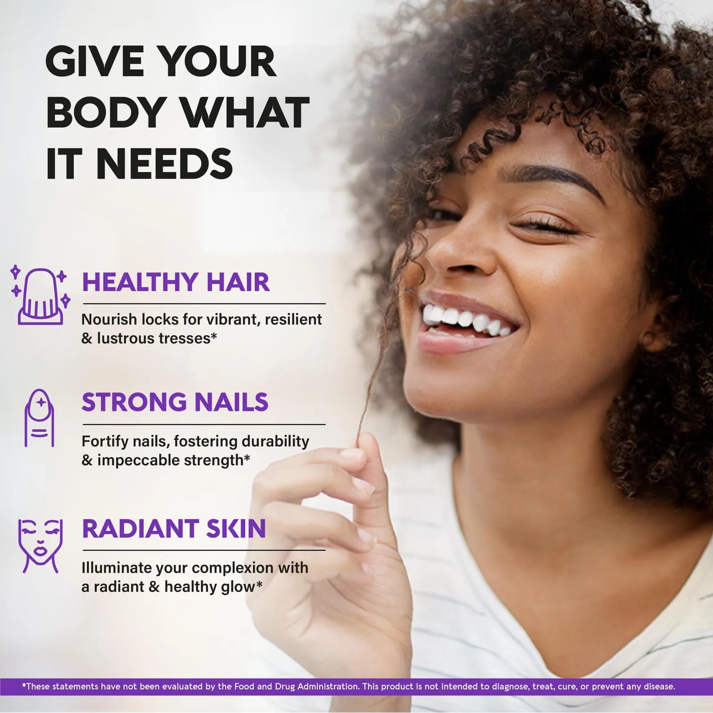 Biotina Colágeno Queratina 25000 Mcg Suplemento Cabello Piel Uñas Vitaminas B
