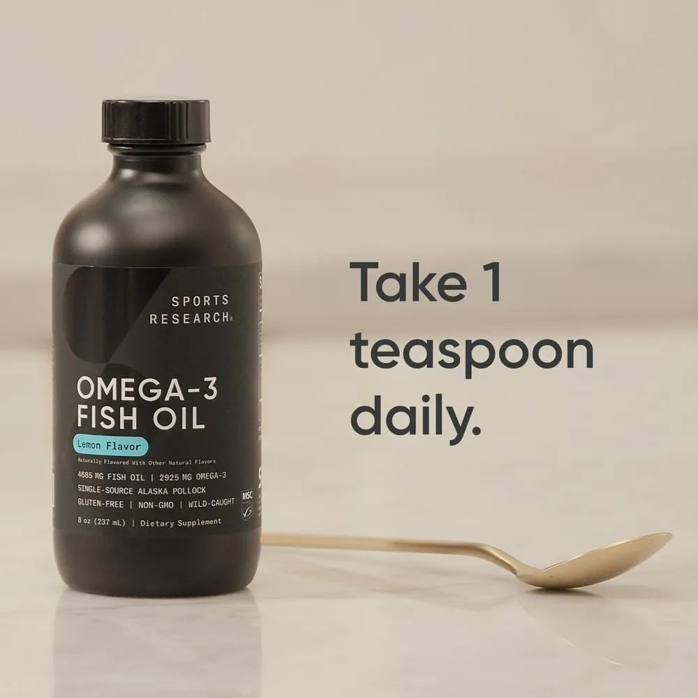Aceite De Pescado Omega 3 Sabor Limon 4685 Mg Sports Research