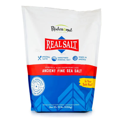 Sal Marina Fina Natural Sin Refinar Bolsa 4.54 Kg Sabor Unico Y Saludable
