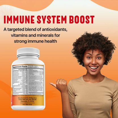 Multivitaminico Puro Para Mujeres Con Biotina Crecimiento Cabello Piel Radiante