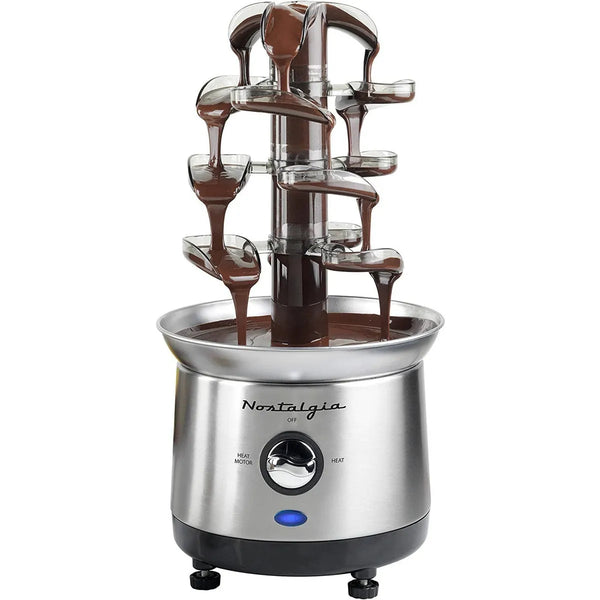 Fuente De Fondue Nostalgia En Cascada 900G Acero Inoxidable 4 Niveles
