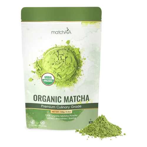 Matcha Orgánico Premium Grado Culinario 150g Té Verde Puro USDA