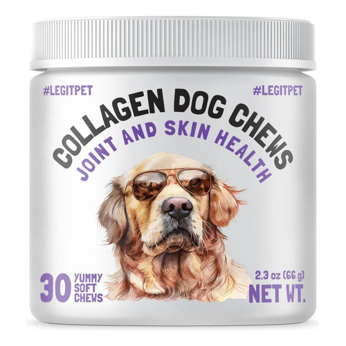 Masticables Colágeno Perros Salud Articulaciones Piel 30 Uni Pelo Fuerte