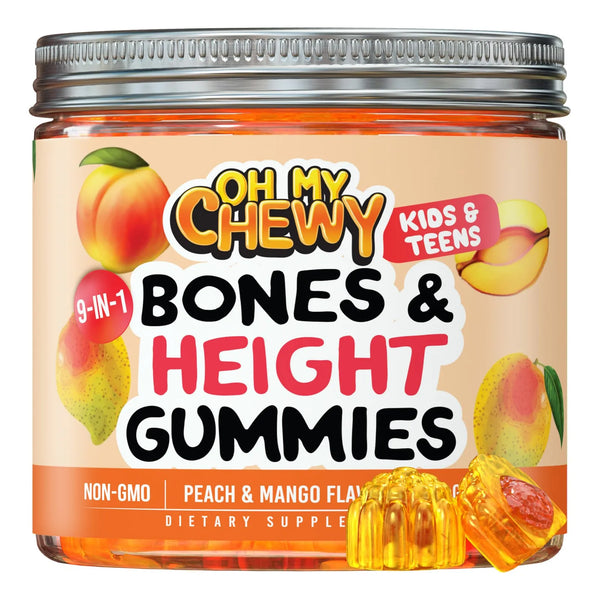 Gomitas Para Aumentar Altura Con Vitaminas Calcio Y Astrágalo Suplemento Para Niños Y Adolescentes