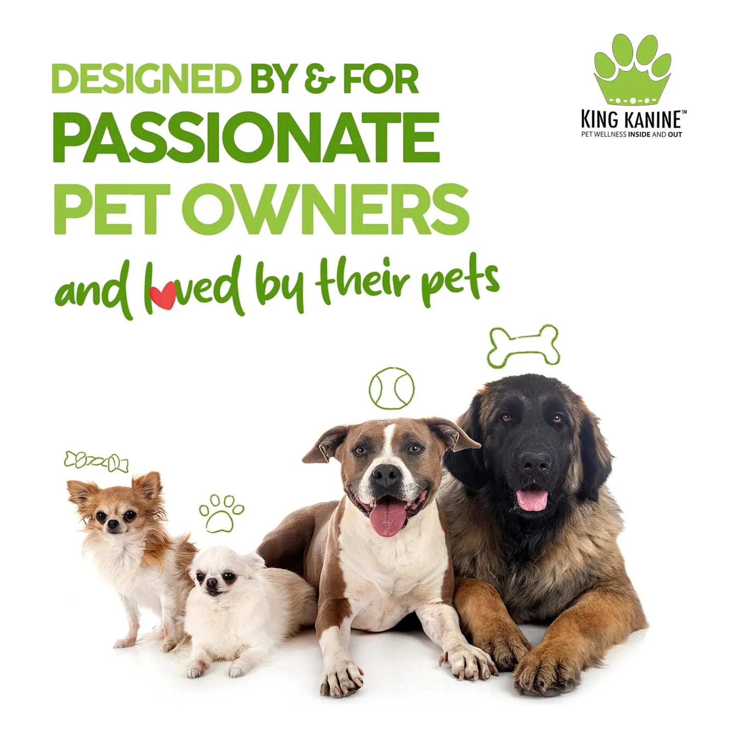 Multivitamínico Orgánico Para Perros King Kanine Green Inmune Plus 170g
