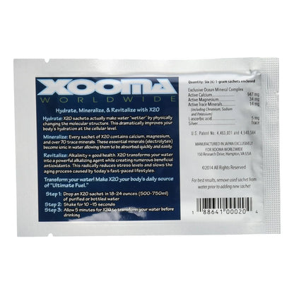 Paquete Xtreme X2o 6 Sobres Hidratacion Alcalina Mineralizada