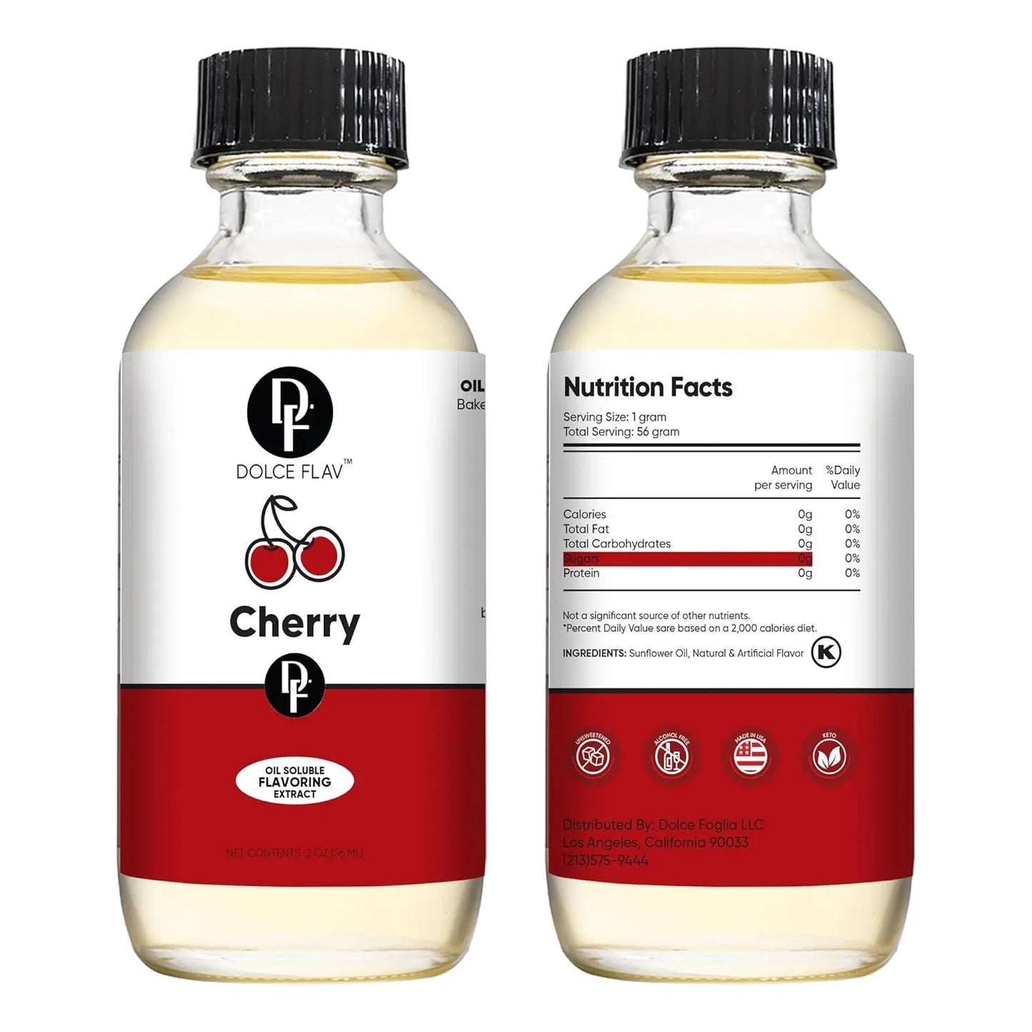 Extracto De Cereza Puro 60 Ml Saborizante Multiusos Para Postres Y Mas