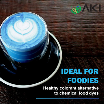 Polvo De Espirulina Azul AKI Superalimento Nutritivo Y Colorante Natural