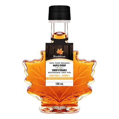 Jarabe De Arce Orgánico Puro Grado A Botella Hoja De Arce 100 Ml