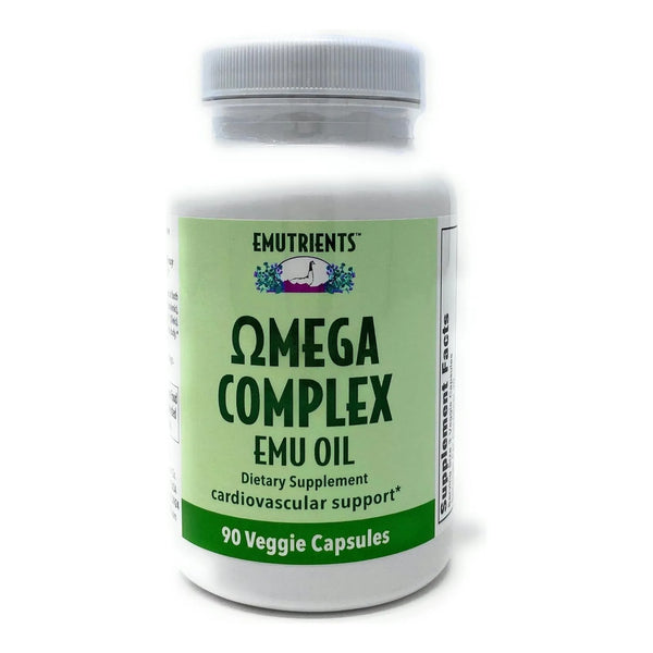 Complejo Omega Emu Aceite 750mg 90 Capsulas Vegetales Soporte Cardiovascular