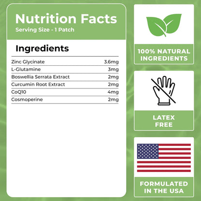 Parches De Zinc Natural Con Biotina 60 Unidades Apoyo Inmunologico