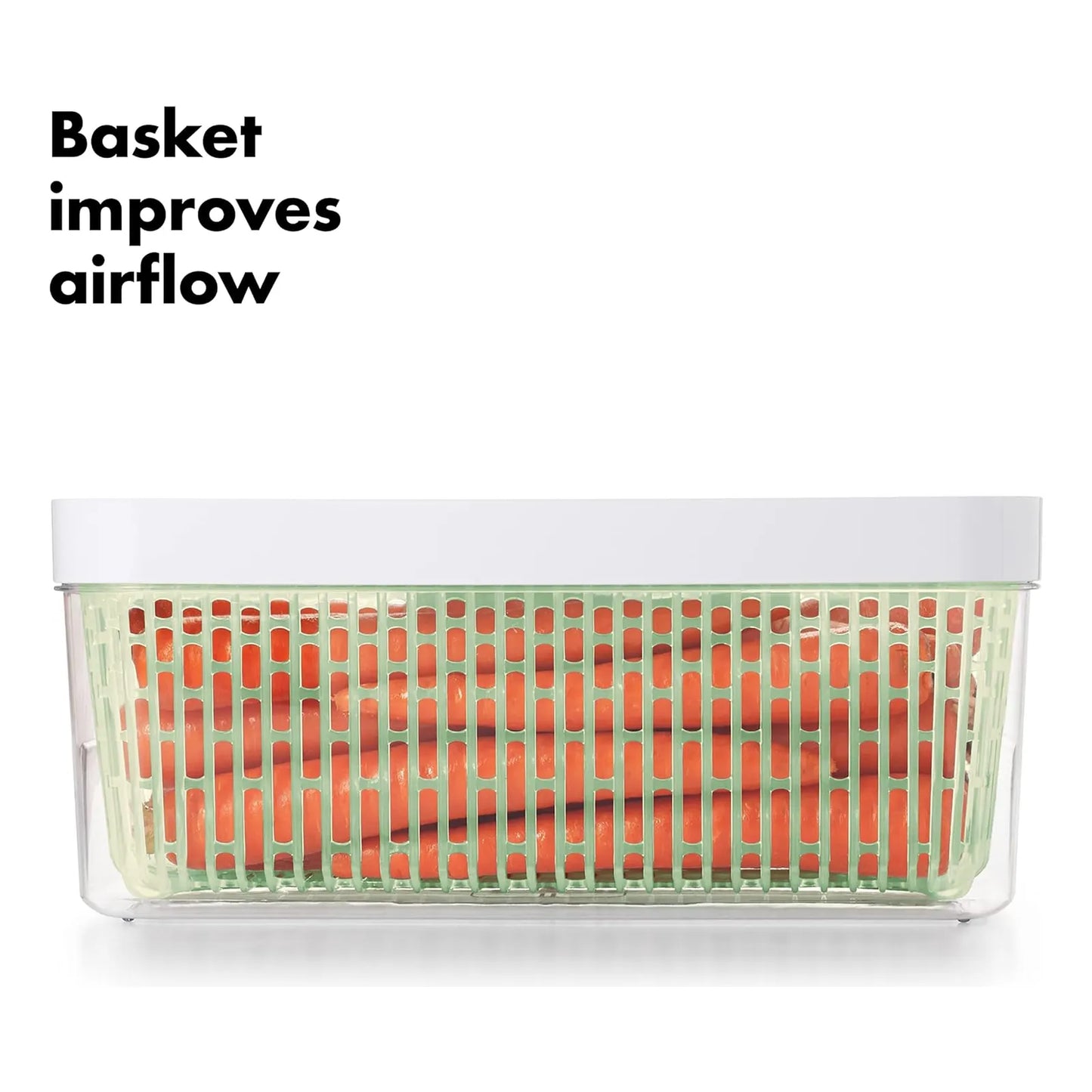 Oxo Good Grips Greensaver Produce Keeper Grande Contenedor Para Verduras Frescas