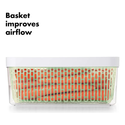 Oxo Good Grips Greensaver Produce Keeper Grande Contenedor Para Verduras Frescas