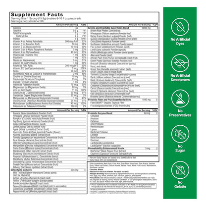 Polvo De Superalimentos Verdes Force Factor Para Digestión Y Energía