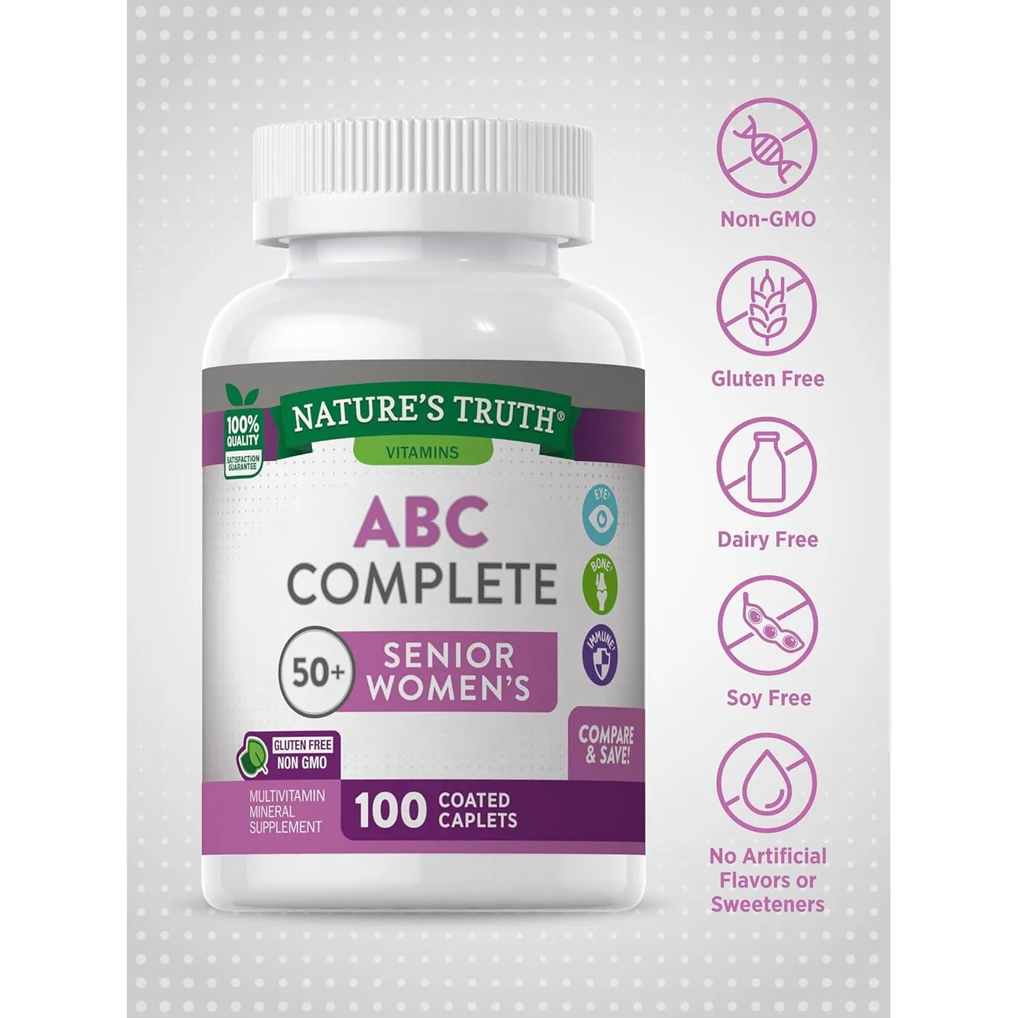 Multivitamínico Completo Para Mujeres Mayores De 50 Años Nature's Truth 100 Cápsulas