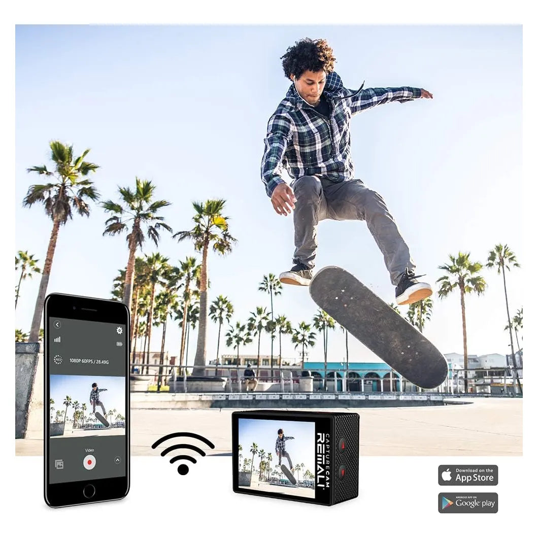 Camara De Accion Remali CaptureCam 4K Ultra HD 12MP Wifi Impermeable Con 21 Accesorios
