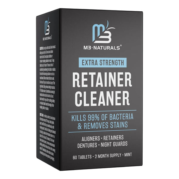Limpiador De Pastillas Extra Fuerte Para Retenedores Y Aparatos Dentales 60 Tabletas