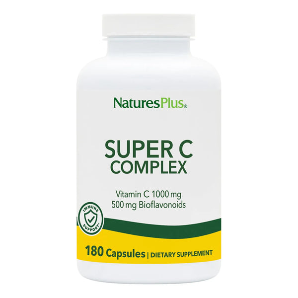 Super C Complex 180 Capsulas Pack Doble 1000 Mg Vitamina C Vegano Sin Gluten