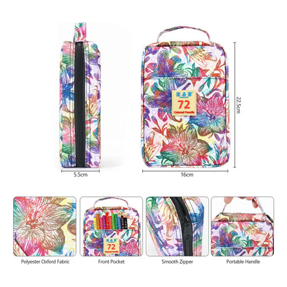 Kit Completo De Dibujo 77 Piezas Con Libro Profesional Y Lápices Premium