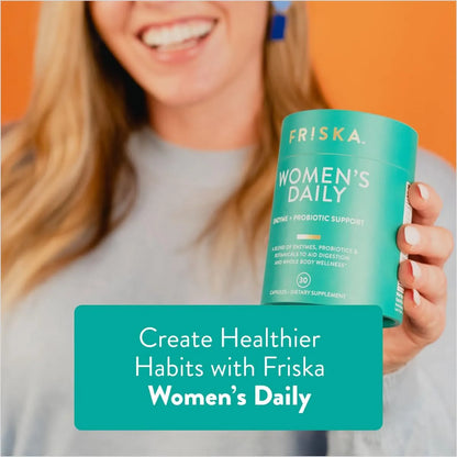 Enzimas Digestivas Y Probióticos Para Mujer Apoyo Digestivo Friska
