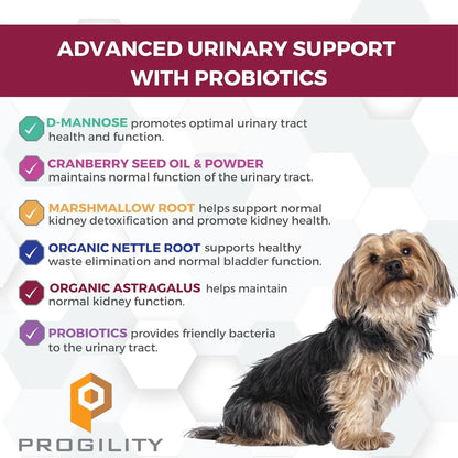 Suplemento Urinario Para Perros Con Arandano Y Dmanosa 60 Masticables Salud Vejiga