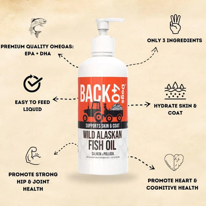 Aceite De Pescado Alaska Para Perros Y Gatos Piel Pelo Omega 3