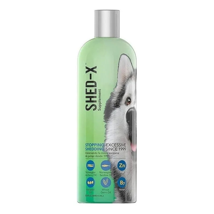 Shed X Perro Dermaplex Multivitaminico Para Pelaje 946ml Con Omega 3 Y Vitaminas
