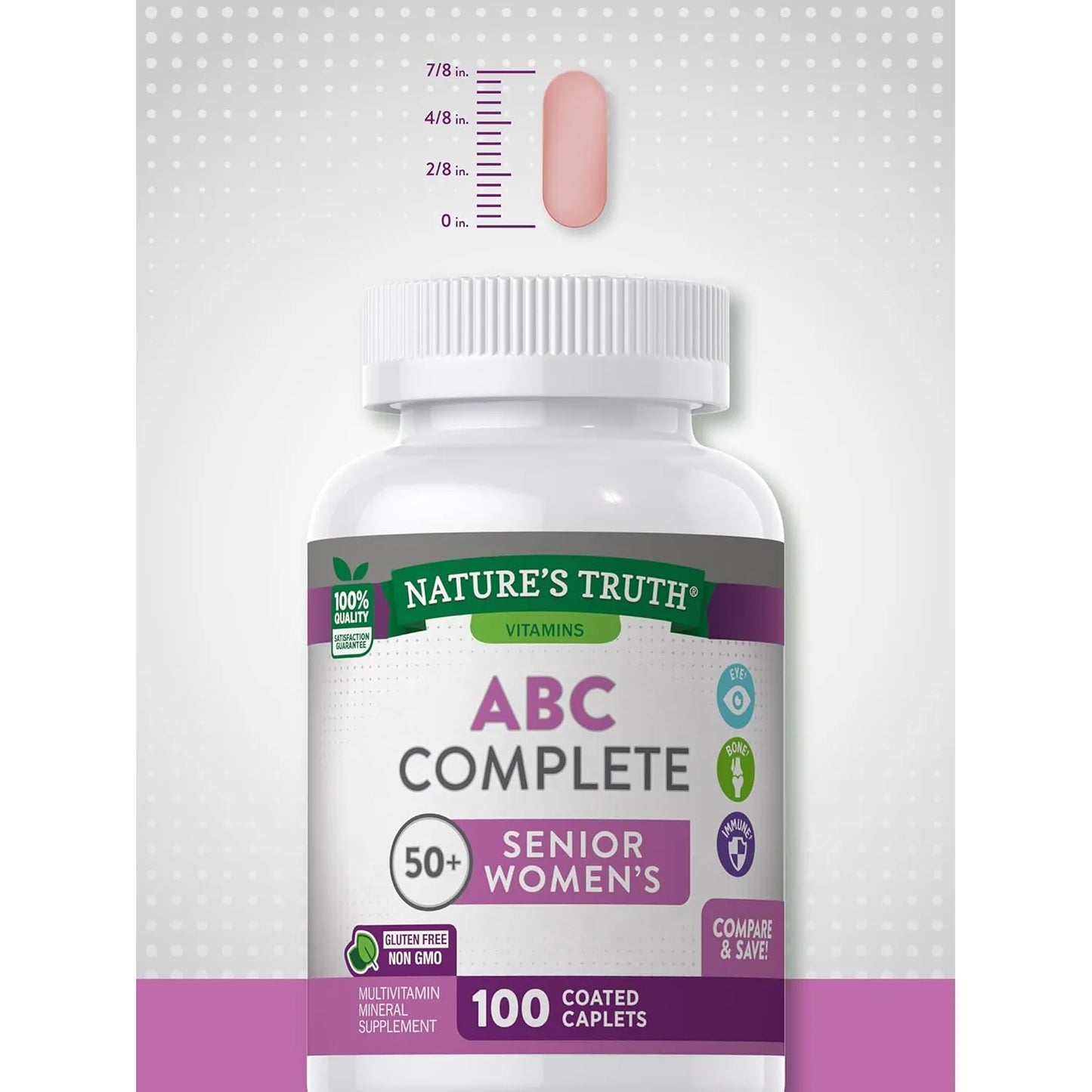 Multivitamínico Completo Para Mujeres Mayores De 50 Años Nature's Truth 100 Cápsulas