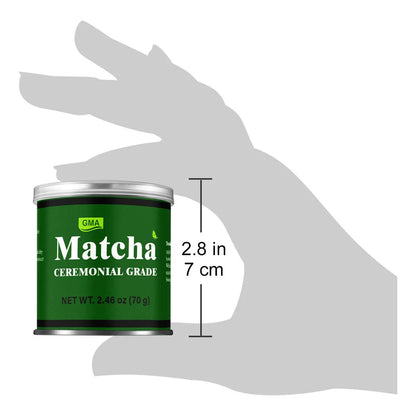 Té Verde Matcha Ceremonial 70 Gramos Polvo Puro Energía Natural Antioxidantes