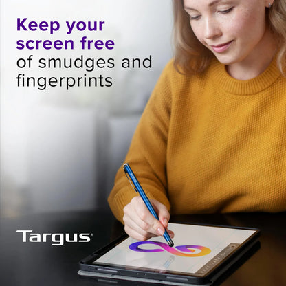 Lápiz Slim Stylus Tablet Smartphone Azul Metálico Precisión Sin Huellas
