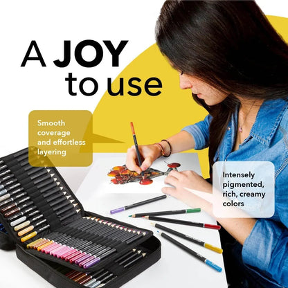 Juego De 120 Lapices De Colores Profesionales Con Estuche Portatil