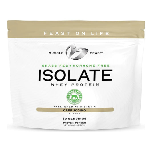 Proteina De Suero Alimentado Con Pasto Sabor Capuchino 900g Muscle Feast