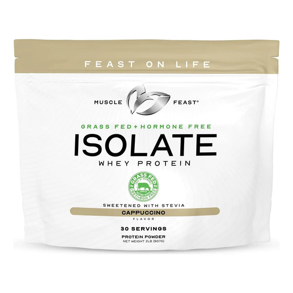 Proteina De Suero Alimentado Con Pasto Sabor Capuchino 900g Muscle Feast