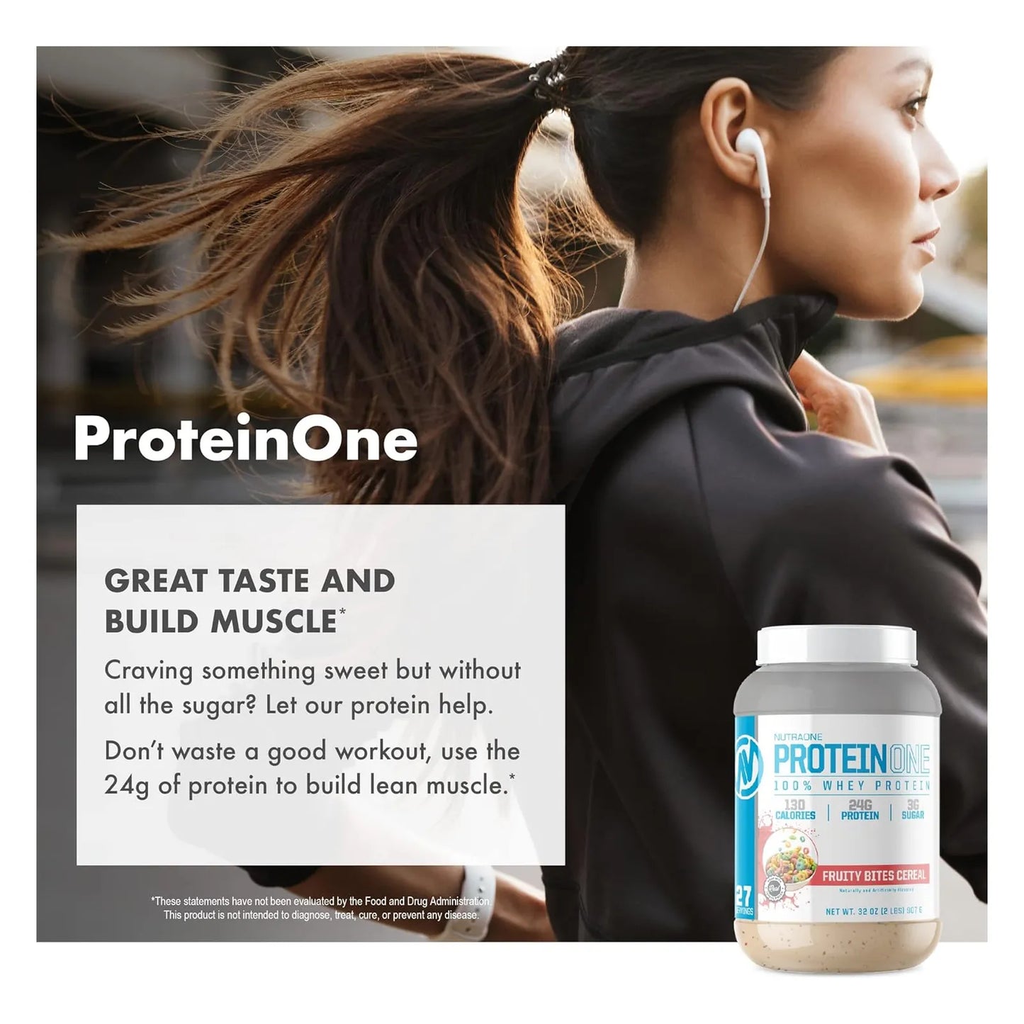 Batido De Proteínas En Polvo Galletas Y Crema 5 Lbs NutraOne ProteinOne Whey Protein